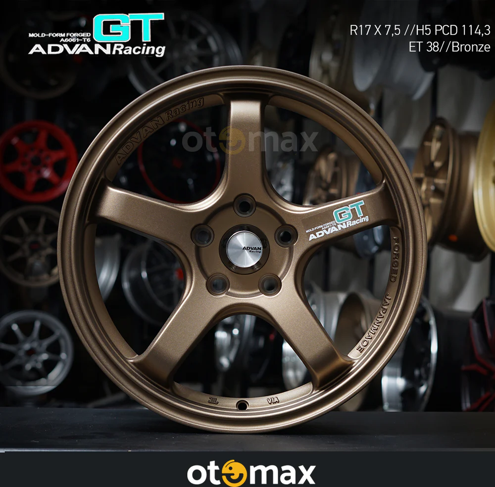 Velg Mobil Advan Racing GT N1033 Ring 17 H8 Bronze