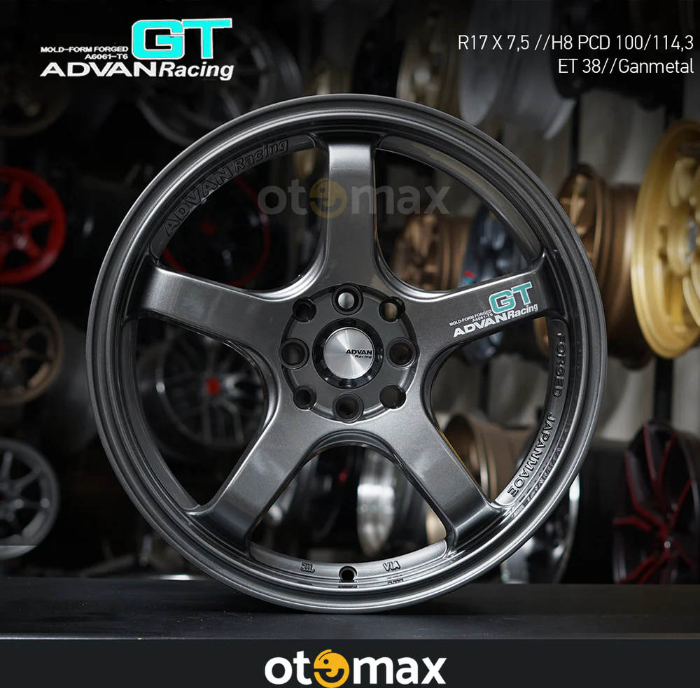 Velg Mobil Advan Racing GT N1033 Ring 17 H8 Gunmetal
