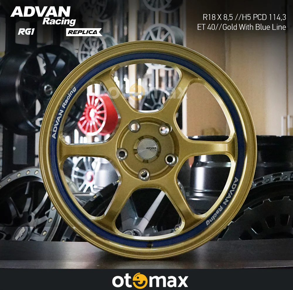 Velg Mobil Advan Racing RG1 Ring 18 Pcd 114,3 Gold