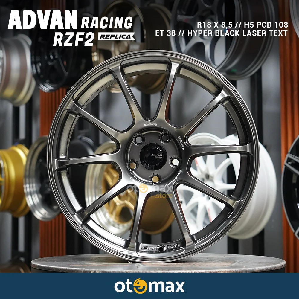 Velg Mobil Advan Racing RZF2 Ring 18 Hyper Black