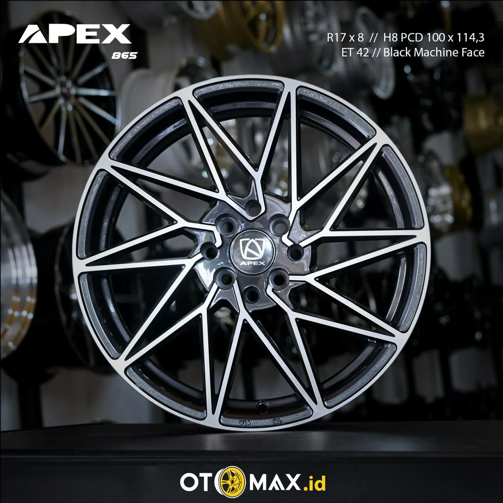 Velg Mobil Apex Ace 865 Ring 17 Drak Gun Mal Machine Face