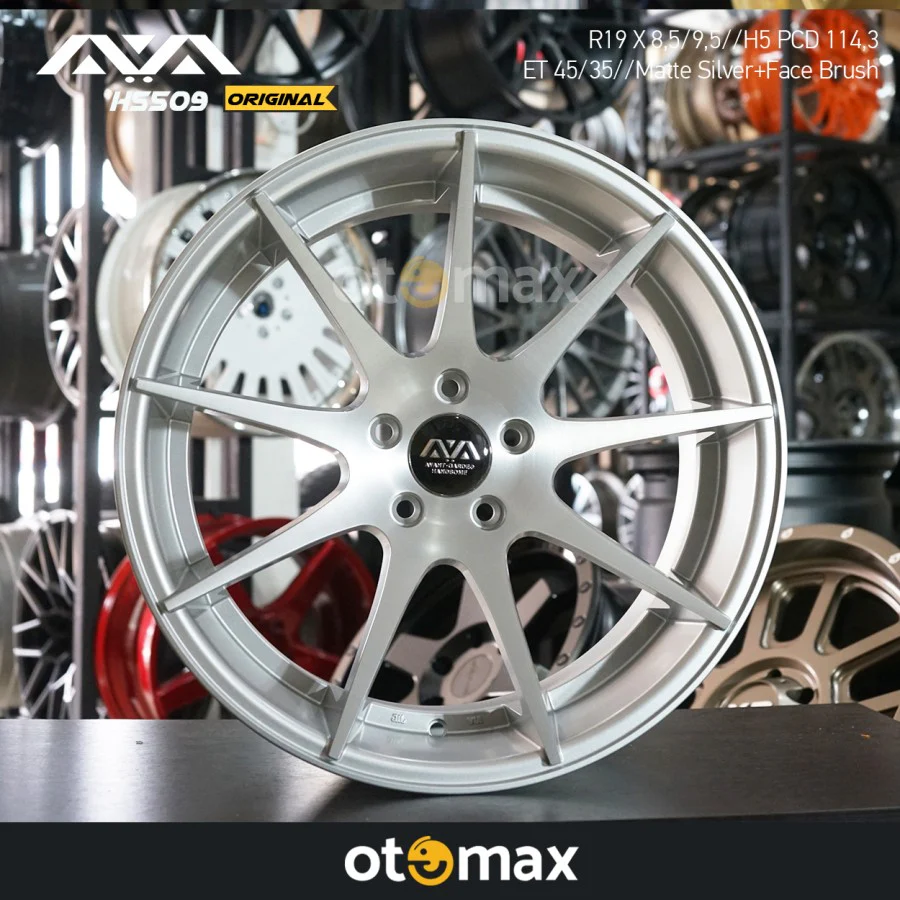 Velg Mobil Avant Garde Handsome HS509 Original Ring 19 Matt Silver Face Brush