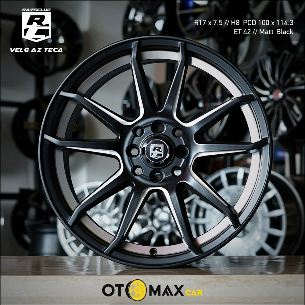 Velg Mobil Azteca Ring 17 MB Machined Miling Iner lip