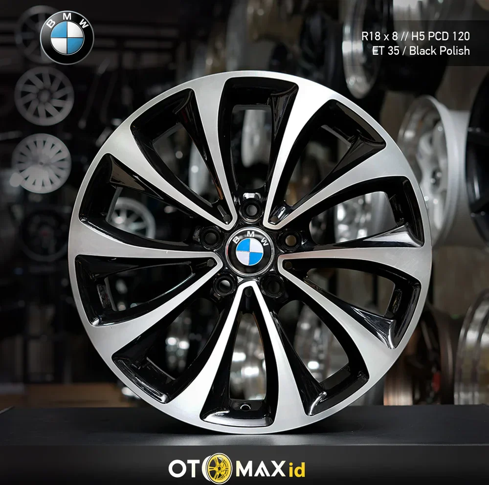 Velg Mobil BMW Ring 18 Black Polish