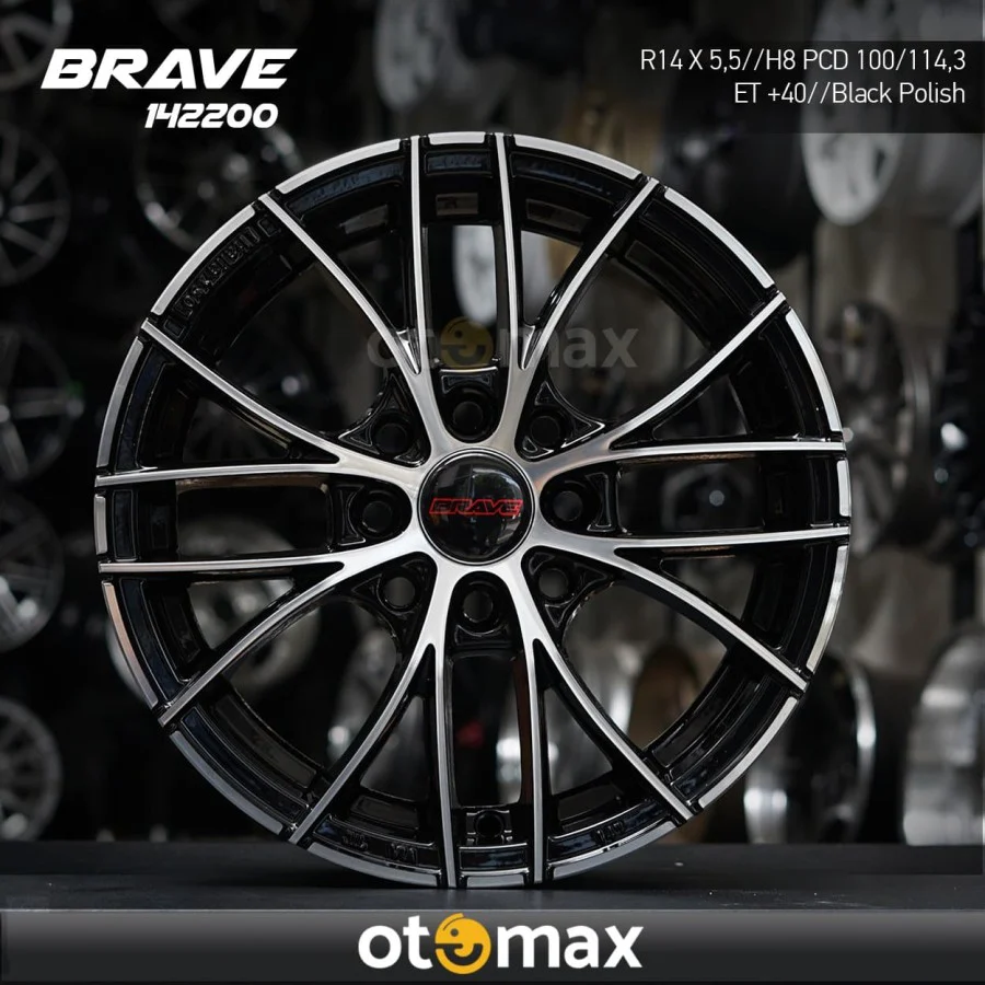 Velg Mobil Brave 142200 Ring 14 Black Polish