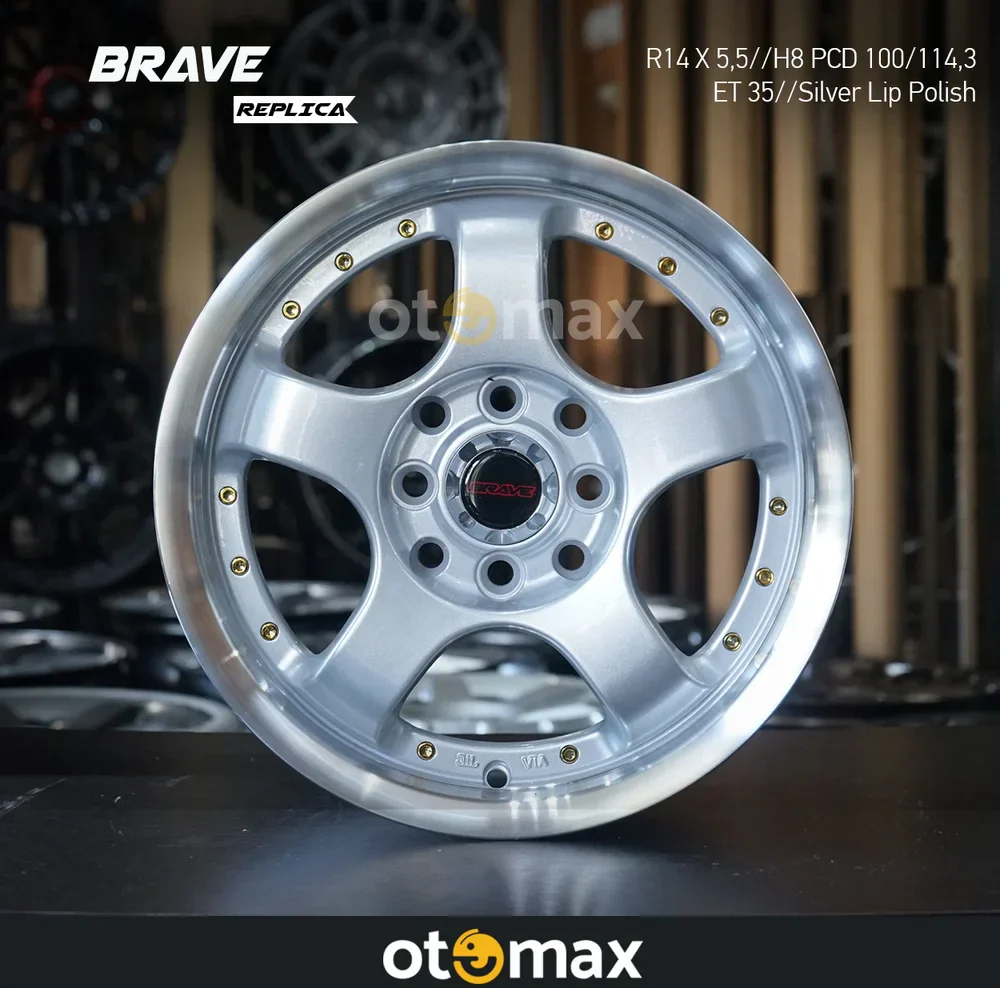 Velg Mobil Brave 50193 Ring 14 Silver Lip Polish