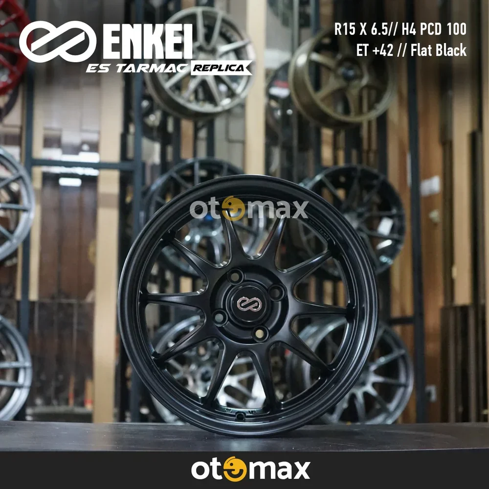 Velg Mobil Enkei ES Tarmac Ring 15 Flat Black