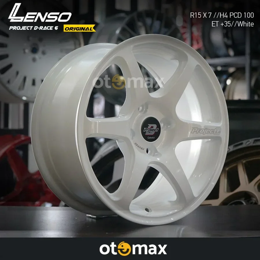 Velg Mobil Lenso Project D Race 6 Ring 15 White