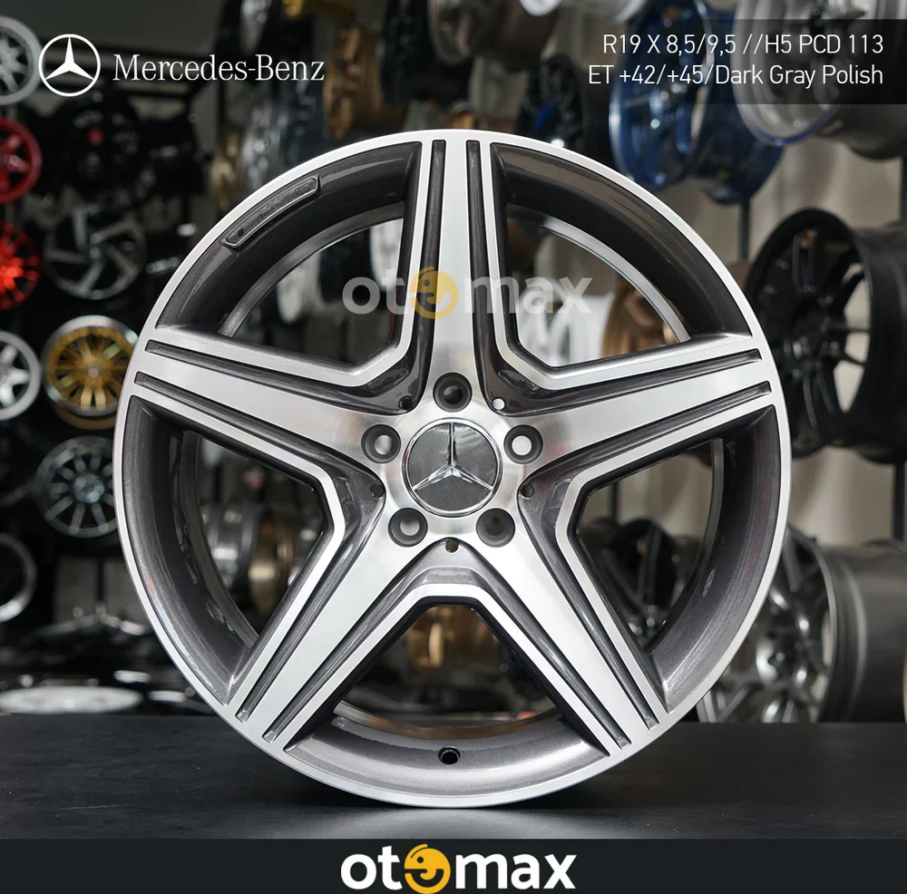 Velg Mobil Mercedes Benz JK1016 Ring 19 Dark Gray Polish