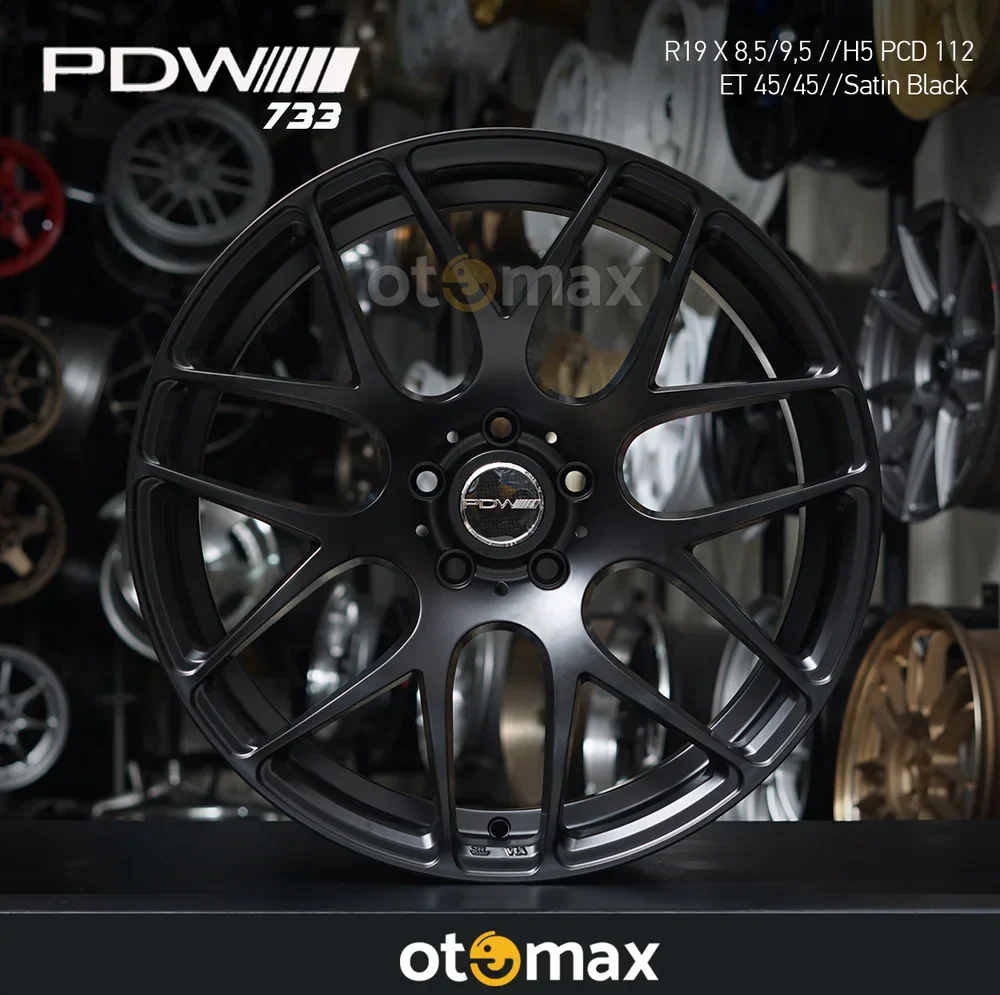 Velg Mobil PDW 733 Ring 19 Satin Black
