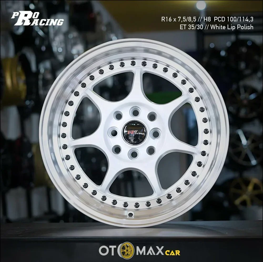 Velg Mobil Pro Racing Ring 16 White Lip