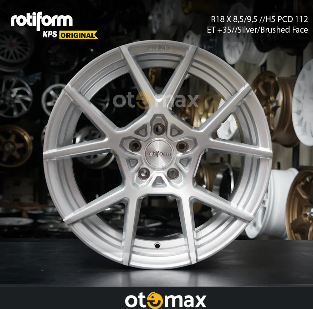 Velg Mobil Rotiform KPS Original Ring 18 Silver Brushed Face