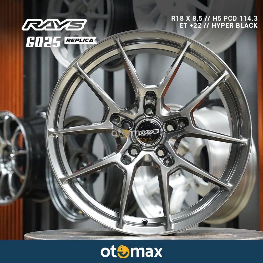 Velg Mobil Volk Rays G025 Ring 18 Hyper Black