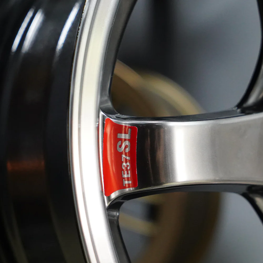 Velg Mobil Volk Rays TE37 Ring 15 Hyper Black Machine Lip - Image 4