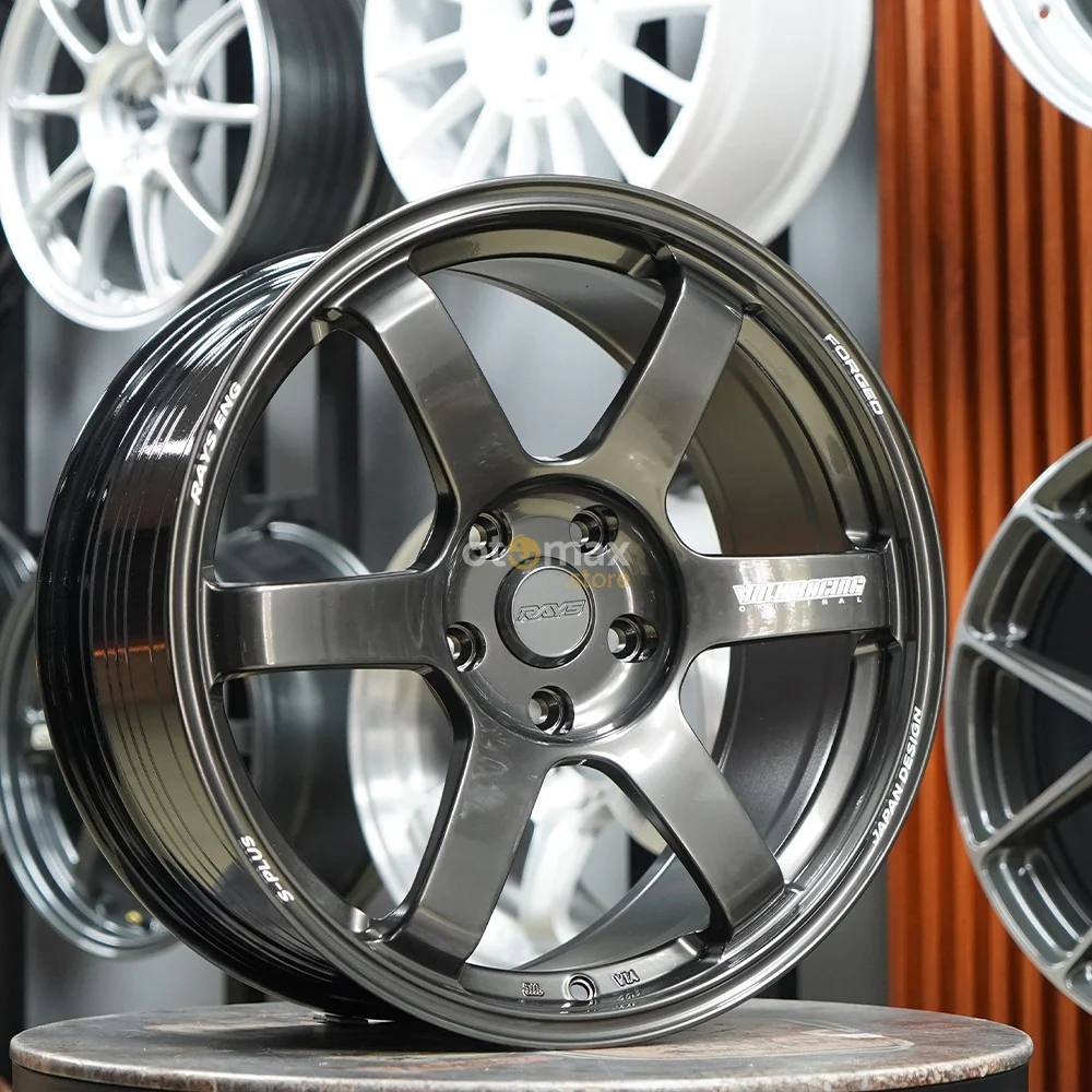 Velg Mobil Volk Rays TE37 Saga S Plus Ring 18 EJ Titan - Image 2