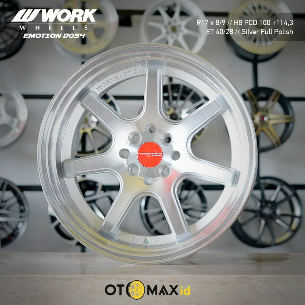 Velg Mobil Work Emotion D054 Ring 17 Silver Full Polish